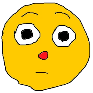 😳 脸, 表情符号, 黄色, 卡通 whatsapp sticker