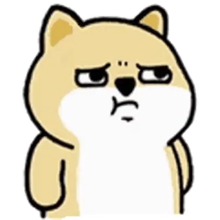 💬 perro, cachorro, lindo, animal, dibujo, emoji, sticker telegram sticker