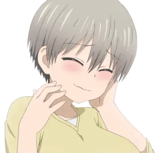 😌 Uzaki Hana Uzaki-chan Wants to Hang Out! anime, cute, girl, uzaki, hana, happy telegram sticker