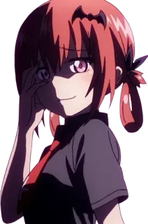 😎 Satania Gabriel Dropout Anime, Demone, Ragazza, Satania, Gabriel Dropout, Malvagio telegram sticker