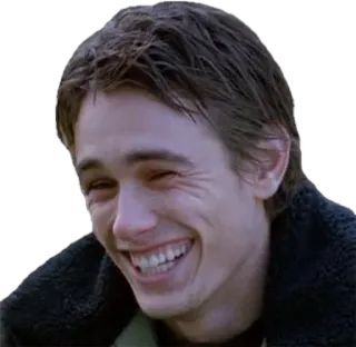 😆 uomo, sorriso, faccia, testa, persona telegram sticker