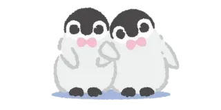 ▫️ pingüino, lindo, animales, amor, pajaritas whatsapp sticker