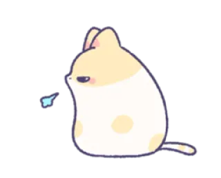 😤 猫, 可爱, 动物, 卡通, 卡哇伊, 难过, 沮丧 whatsapp sticker