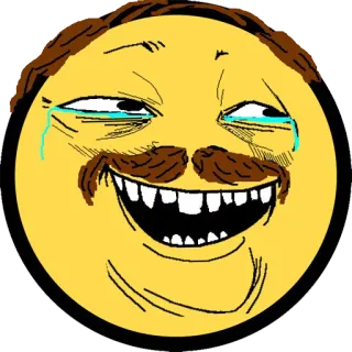 😂 Emoji, Visage, Pleurer, Rire, Meme telegram sticker