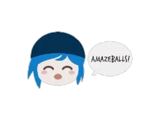 😄 AMAZEBALLS! круто, милый, стикер, выражение telegram sticker