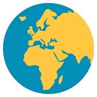 🌏 globe, monde, terre, carte, continents, géographie whatsapp sticker