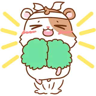 Милый хомяк @nyasticks telegram stickers