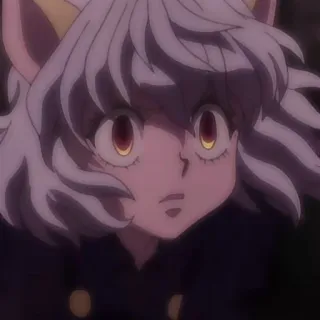 🧊 Neferpitou Hunter x Hunter anime, cat, neferpitou, hunter x hunter, character telegram sticker