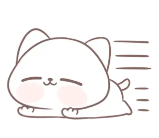 ⭐ 猫, 可爱, 困, 放松, 动物 whatsapp sticker