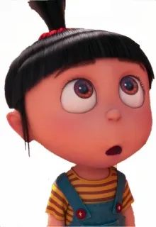 😮 Agnes Despicable Me Cartoon, animiert, Figur, Mädchen, Agnes, Ich Einfach Unverbesserlich, süß, entzückend telegram sticker