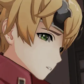 🍡 Thoma Genshin Impact Anime, Gra, Genshin Impact, Thoma, Postać, Blond telegram sticker
