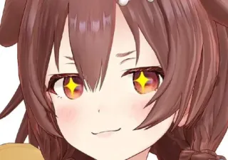 😏 Inugami Korone Hololive vtuber, anime, anjing, korone, inugami, hololive, perempuan, kartun telegram sticker