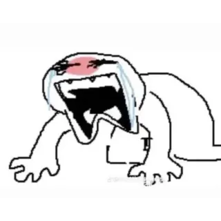 😭 плачет, грустный, расстроенный, мем telegram sticker