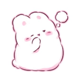 🧐 만화, 귀여운, 동물, 카와이, 치비, 캐릭터, 스티커 telegram sticker