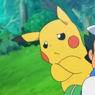 ⚡️ Pikachu Pokemon pikachu, pokemon, triste, anime telegram sticker