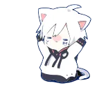 🙏 kucing, anime, imut, stiker, chibi telegram sticker