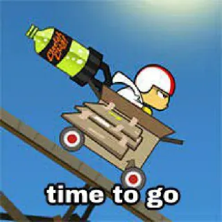 👋 time to go мультфильм, пора идти, пинок, приключение, небо telegram sticker