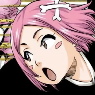 🍥 Yachiru Kusajishi Bleach Anime, Manga, Charakter, Pinke Haare, Knochen, Yachiru, Kusajishi telegram sticker