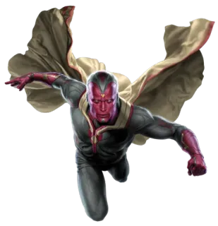 ☺️ Vision marvel, superheld, avengers, android, synthezoid whatsapp sticker
