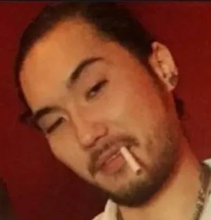 😏 男, 喫煙, タバコ, ポートレート, 人物 telegram sticker