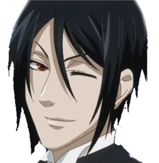 😉 Sebastian Michaelis Black Butler anime, black butler, sebastian michaelis, demon, butler telegram sticker