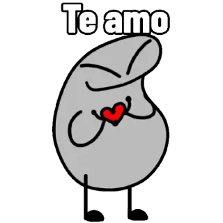 😘 Te amo amour, coeur, mignon, affection, espagnol whatsapp sticker