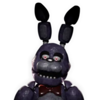 🤨 Bonnie Five Nights at Freddy's Bonnie, Five Nights at Freddy's, FNAF, animatronique, jeu d'horreur, personnage de jeu vidéo telegram sticker