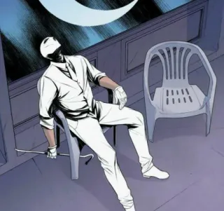 🎧 Moon Knight มาร์เวล, คอมมิค, ซูเปอร์ฮีโร่, มูนไนท์ telegram sticker