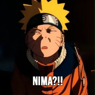 😧 Naruto NIMA??!! Anime, Dessin animé, Meme, Drôle, Naruto, Expression du visage telegram sticker