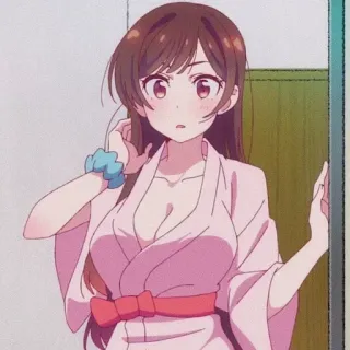 🍫 Chizuru Ichinose Rent-A-Girlfriend Anime, Cô gái, Dễ thương, Kawaii, Chizuru Ichinose, Rent-A-Girlfriend telegram sticker