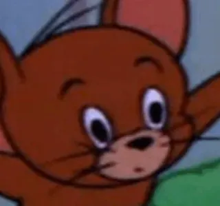 😐 Jerry Mouse Tom and Jerry desenho animado, rato, animação, Jerry telegram sticker