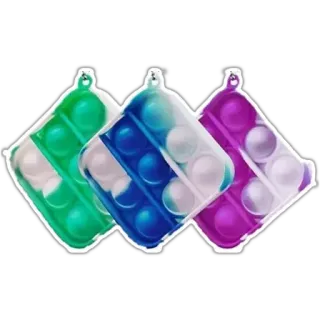 ☸ Pop It, Fidget Toy, Gioco sensoriale, Antistress, Giocattolo, Bubble Pop whatsapp sticker