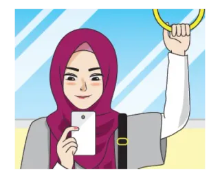 Hijaber Millennials 2 @waesticker telegram stickers