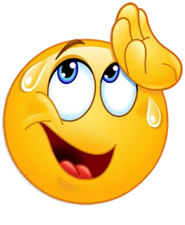😌 Emoji, Suor, Exasperado, Facepalm telegram sticker