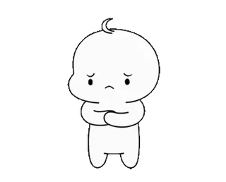 ☹️ 슬픈, 화난, 만화, 캐릭터, 귀여운, 이모 telegram sticker