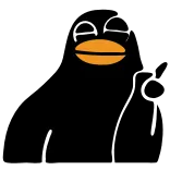 Black Duck @TgEmojis telegram emojis ☝️