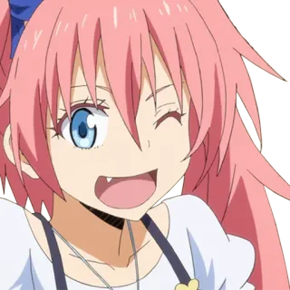 😉 Milim Nava That Time I Got Reincarnated as a Slime Anime, Manga, Lindo, Waifu, Milim, Slime, Reencarnado, Isekai whatsapp sticker