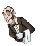 Butler Alfred telegram stickers