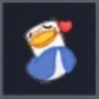 🐦 bebek, kartun, hati, cinta, imut telegram sticker