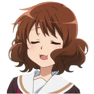 🙂 anime, cute, girl, cheerful, cartoon, cheerful anime, funny telegram sticker