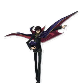 👊 Lelouch Lamperouge Code Geass anime, character, lelouch, lamperouge, code geass telegram sticker