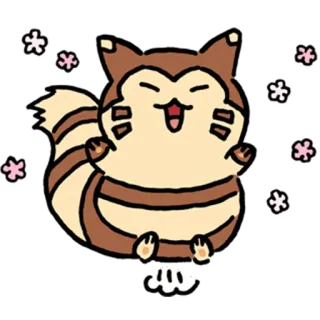 😆 Kreskówka, Słodkie, Zwierzę, Radosny telegram sticker
