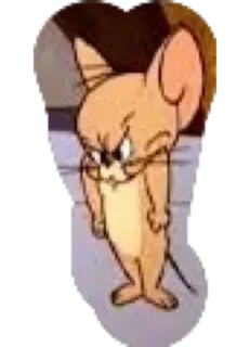 😡 Jerry Tom and Jerry Cartone animato, Topo, Arrabbiato, Jerry, Tom e Jerry telegram sticker