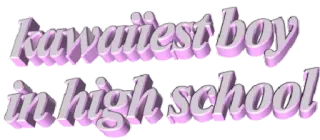 👦 kawaiiest boy in high school kawaii, boy, high school, cute, text sticker telegram sticker
