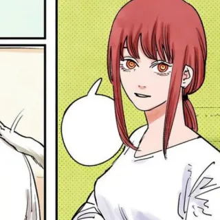 🍒 Makima Chainsaw Man Makima, Chainsaw Man, Anime, Manga, Charakter, weiblich telegram sticker