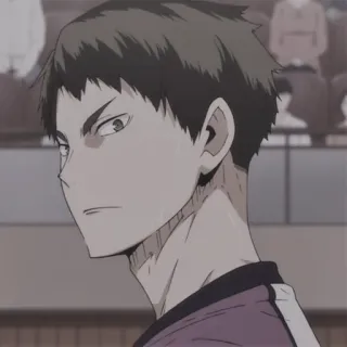 💷 Kita Shinsuke Haikyuu!! Anime, Haikyuu, Kita Shinsuke, Personnage, Volleyball telegram sticker