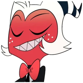 😌 Moxxie Helluva Boss Мультфильм, Анимация, Бес, Демон, Helluva Boss, Мокси, Стикер telegram sticker