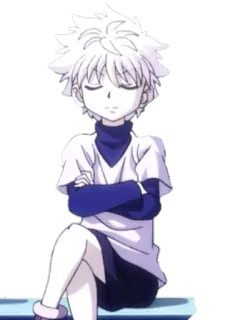 😑 Killua Zoldyck Hunter x Hunter アニメ, キャラクター, キルア, Hunter x Hunter, 少年 telegram sticker