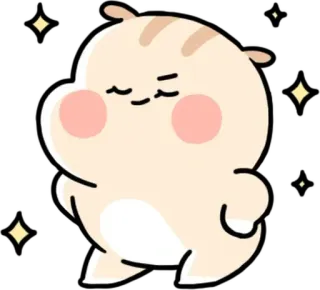 😤 carino, cartoni animati, felice, scintillante, adorabile, kawaii telegram sticker