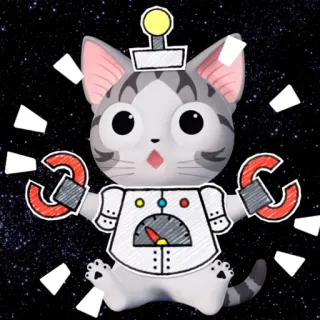 🚦 kot, robot, słodki, sztuka cyfrowa, naklejka telegram sticker